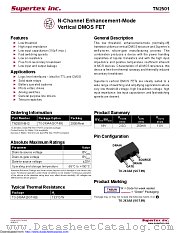 TN2501 datasheet pdf Microchip