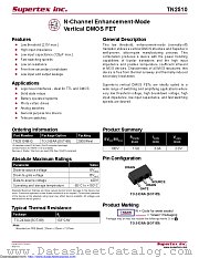 TN2510 datasheet pdf Microchip