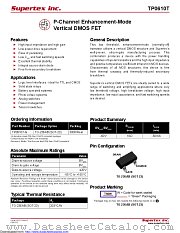 TP0610T-G datasheet pdf Microchip