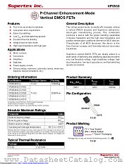 VP0550N3-G-P013 datasheet pdf Microchip