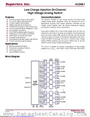 HV2661 datasheet pdf Microchip