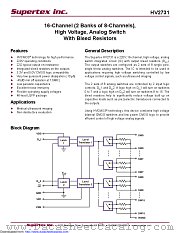 HV2731FG-G datasheet pdf Microchip