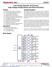 HV2761 datasheet pdf Microchip