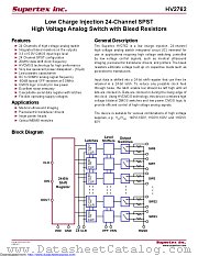 HV2762 datasheet pdf Microchip