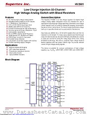 HV2901 datasheet pdf Microchip