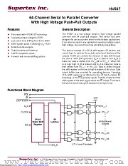 HV507 datasheet pdf Microchip