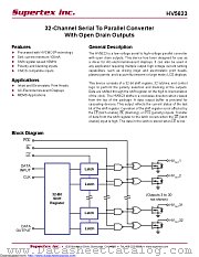 HV5623K7-G datasheet pdf Microchip