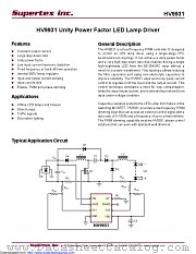 HV9931 datasheet pdf Microchip