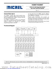KSZ8997 datasheet pdf Microchip