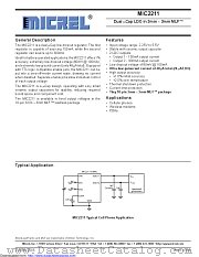 MIC2211 datasheet pdf Microchip