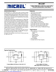 MIC3287YD5-TX datasheet pdf Microchip