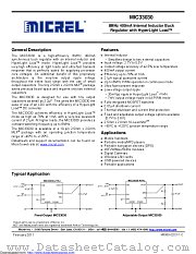 MIC33030 datasheet pdf Microchip