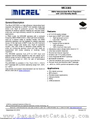 MIC3385YHL-TR datasheet pdf Microchip
