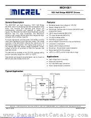 MIC4100YM-TR datasheet pdf Microchip