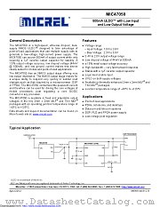 MIC47050-1.2YML-TR datasheet pdf Microchip