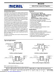 MIC5219-2.8YML-TR datasheet pdf Microchip