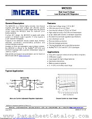 MIC5233YM5-TR datasheet pdf Microchip
