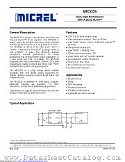 MIC5335-PJYMT-TR datasheet pdf Microchip