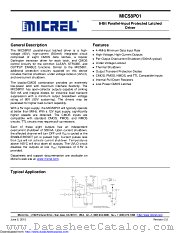 MIC58P01YWM-TR datasheet pdf Microchip