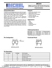 MIC919YC5-TR datasheet pdf Microchip
