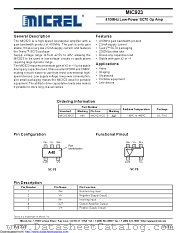 MIC923YC5-TR datasheet pdf Microchip