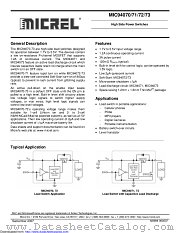 MIC94073YC6-TR datasheet pdf Microchip