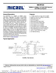 MICRF220 datasheet pdf Microchip