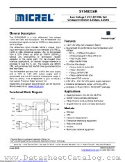 SY54023ARMG datasheet pdf Microchip