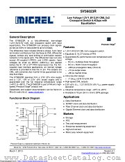 SY56023RMG datasheet pdf Microchip