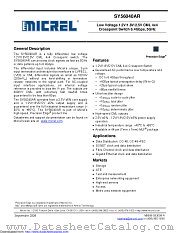 SY56040ARMY datasheet pdf Microchip