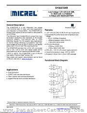SY56572XR datasheet pdf Microchip