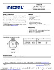SY58016L datasheet pdf Microchip
