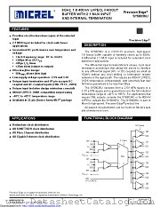 SY58036UMG datasheet pdf Microchip