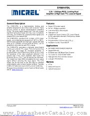 SY88147DLKG-TR datasheet pdf Microchip