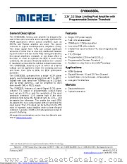 SY88353BL datasheet pdf Microchip