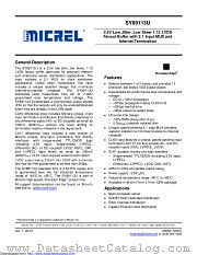 SY89113UMY datasheet pdf Microchip