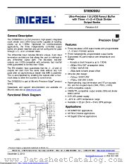SY89200UMG datasheet pdf Microchip