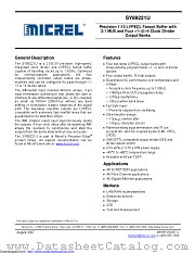 SY89221U datasheet pdf Microchip