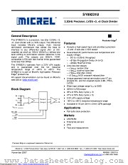 SY89231UMG-TR datasheet pdf Microchip