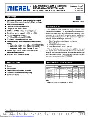 SY89532LHZ-TR datasheet pdf Microchip
