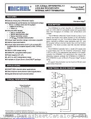 SY89544UMG datasheet pdf Microchip