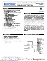 SY89834UMG datasheet pdf Microchip