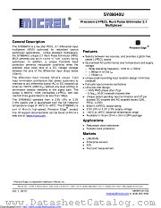 SY89840UMG-TR datasheet pdf Microchip