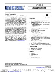 SY89841UMG-TR datasheet pdf Microchip
