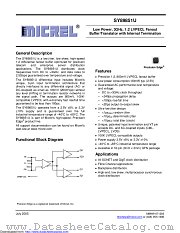 SY89851UMG-TR datasheet pdf Microchip