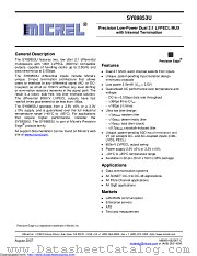 SY89853UMG-TR datasheet pdf Microchip