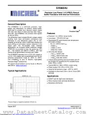 SY89854UMG-TR datasheet pdf Microchip