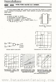 MMC4001 datasheet pdf Microelectronica