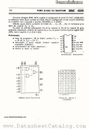 MMC4019 datasheet pdf Microelectronica