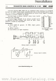 MMC4040 datasheet pdf Microelectronica